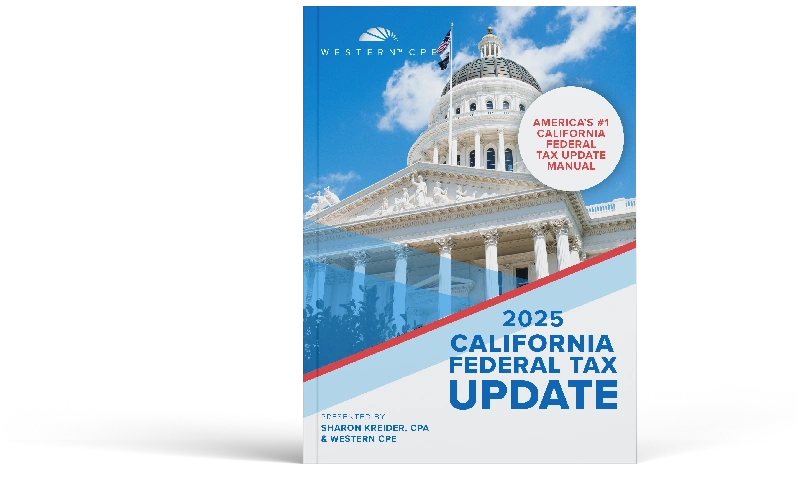 2025 California Federal Tax Update Manual Cover