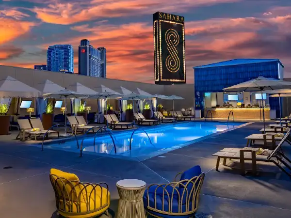 The pool at Sahara, Las Vegas