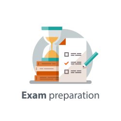 Exam,Preparation,,School,Test,,Examination,Concept,,Checklist,And,Hourglass,,Choosing